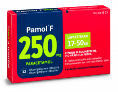 PAMOL F 250 mg disperg tabl 12 fol