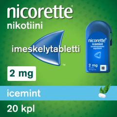 NICORETTE ICEMINT 2 mg imeskelytabl 20 kpl