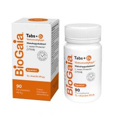 BioGaia Tabs+D3 Appelsiini 90 tabl