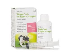 WELPAN VET 15 mg/ml + 5 mg/ml oraalisusp 50 ml